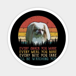 Retro Japanese Chin Every Snack You Make Every Meal You Bake Magnet